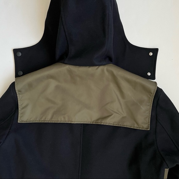 MCM Worldwide Mens Medium Wool Zip Hood Coat New - Picture 9 of 15